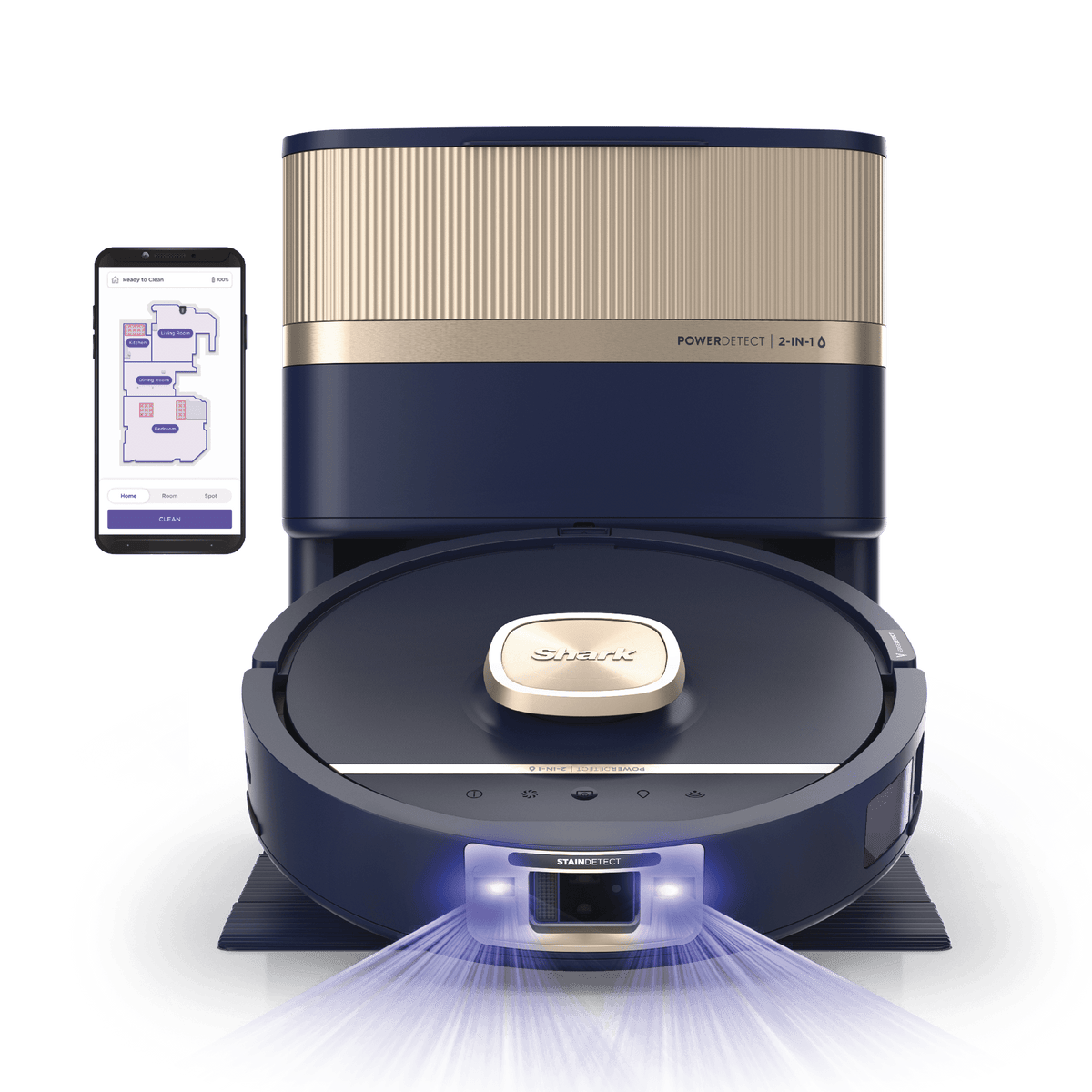 Shark PowerDetect™ UV Reveal™ 2-In-1 Vacuum & Mop, Luxe Collection
