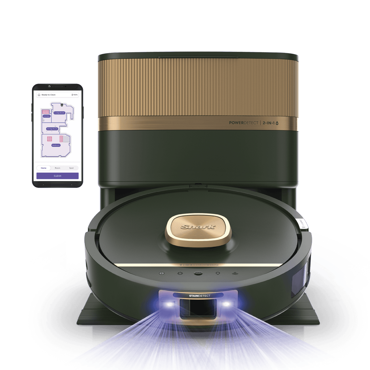 Shark PowerDetect™ UV Reveal™ 2-In-1 Vacuum & Mop, Luxe Collection