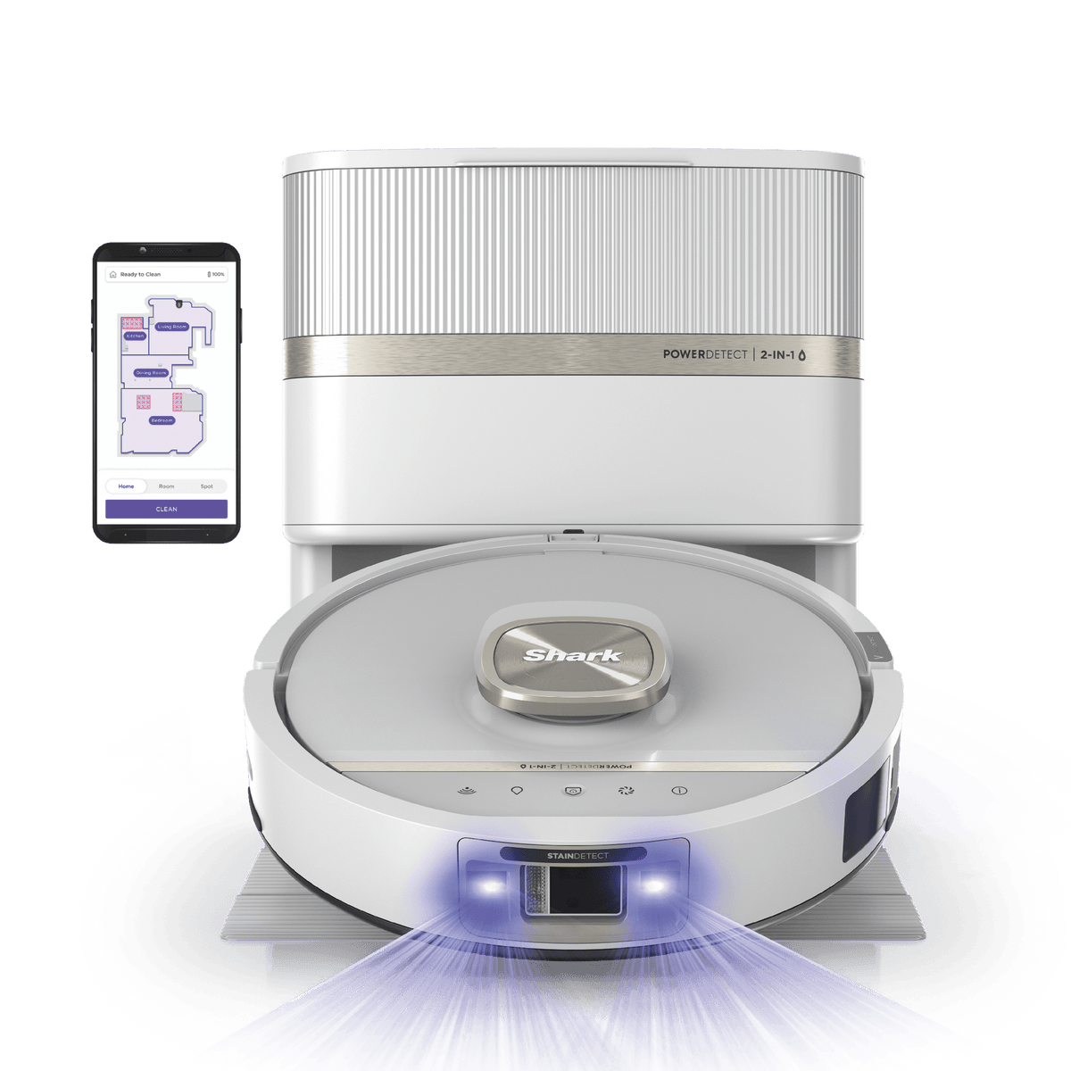 Shark PowerDetect™ UV Reveal™ 2-In-1 Vacuum & Mop, Luxe Collection
