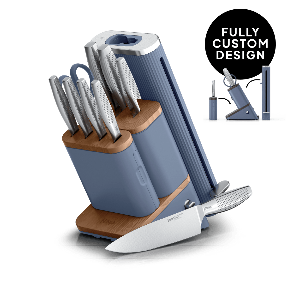 Ninja NeverDull® Pro 11-Piece Premium Kitchen Knife Set & Steak Knives